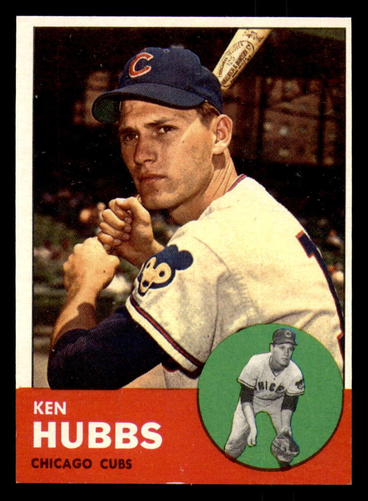 1963 Topps #15 Ken Hubbs UER Near Mint Cubs UER   