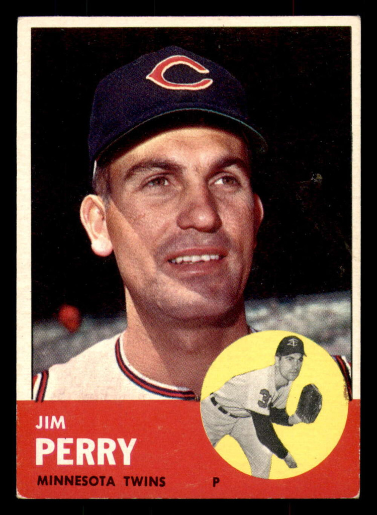 1963 Topps #535 Jim Perry Excellent+ Twins    