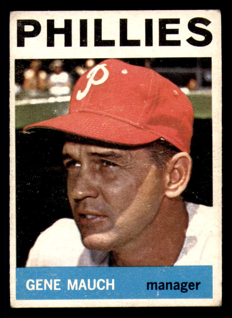 1964 Topps #157 Gene Mauch MG Very Good Phillies MG    ID:323309