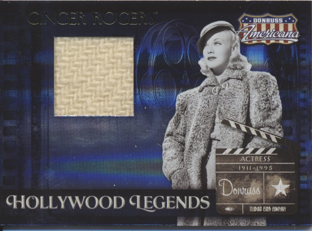 2007 Donruss Americana Hollywood Legends Materials HL19 Ginger Rogers 259/325  #*