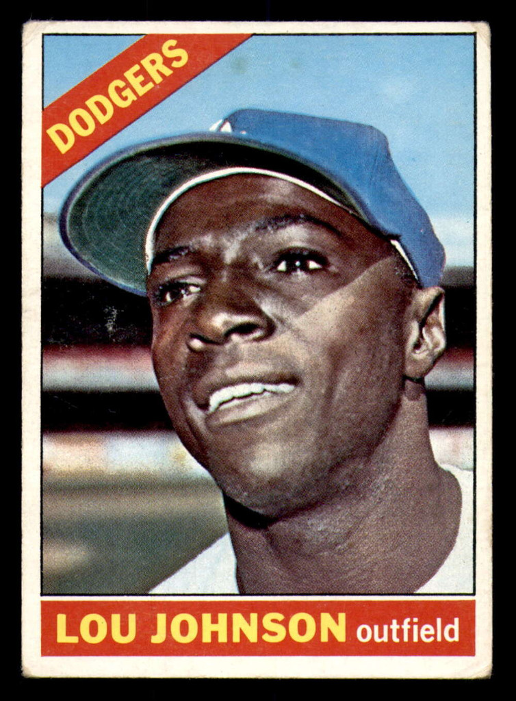 1966 Topps #13 Lou Johnson Very Good Dodgers