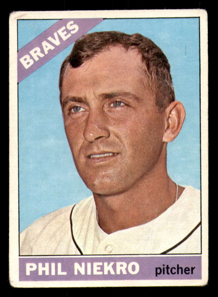 1966 Topps # 28 Phil Niekro Good  ID: 326594