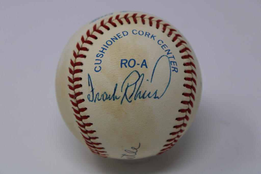 Mickey Mantle Ted Williams Yastrzemski Robinson Triple Crown Signed Baseball PSA/DNA ID: 328549