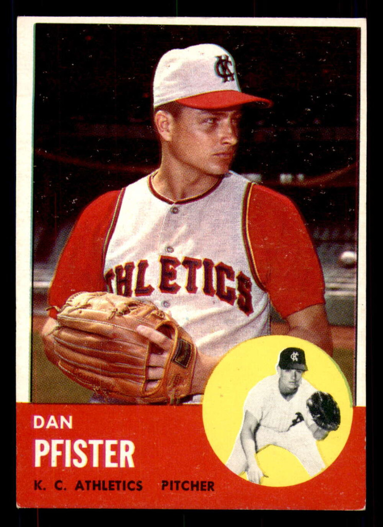 1963 Topps #521 Dan Pfister Ex-Mint  ID: 333991