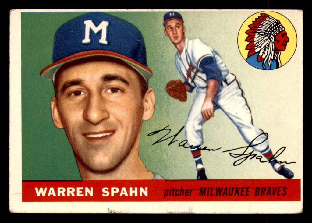 1955 Topps #31 Warren Spahn G-VG 