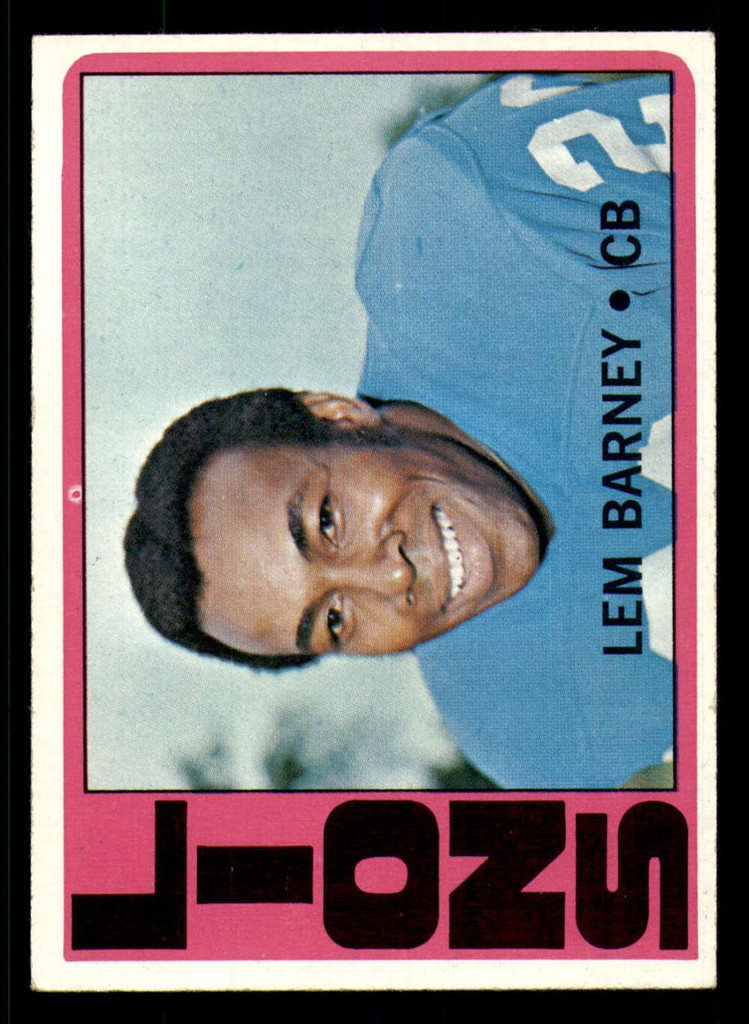 1972 Topps # 42 Lem Barney Excellent+ 