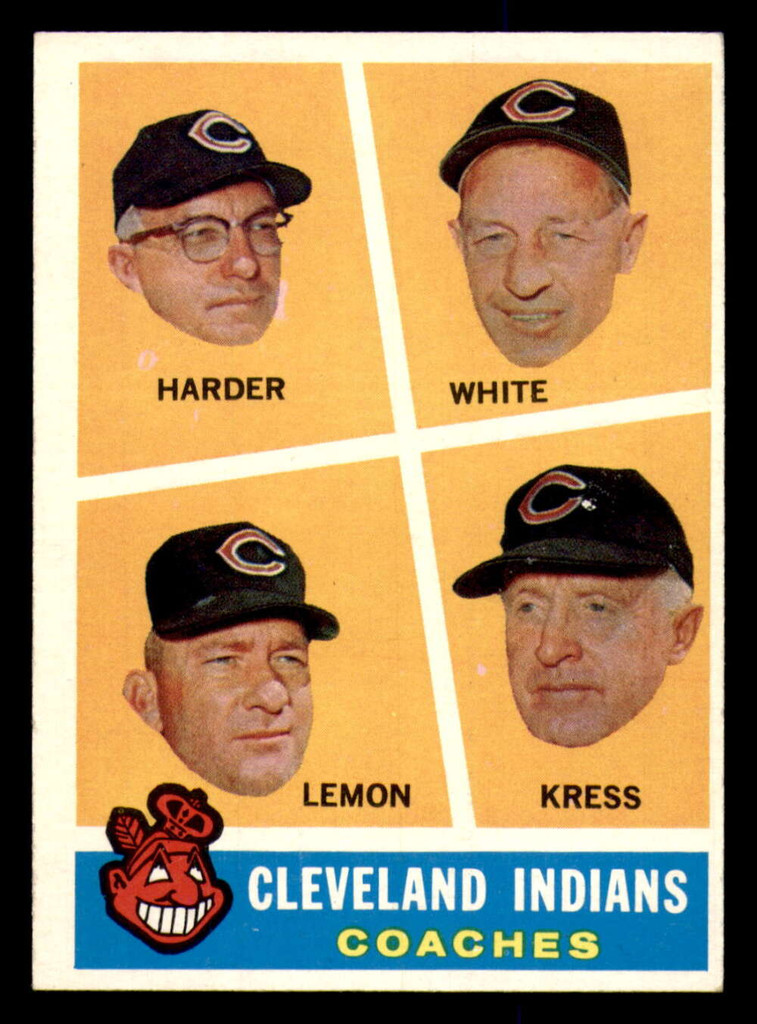 1960 Topps #460 Indians Coaches Ex-Mint  ID: 338279