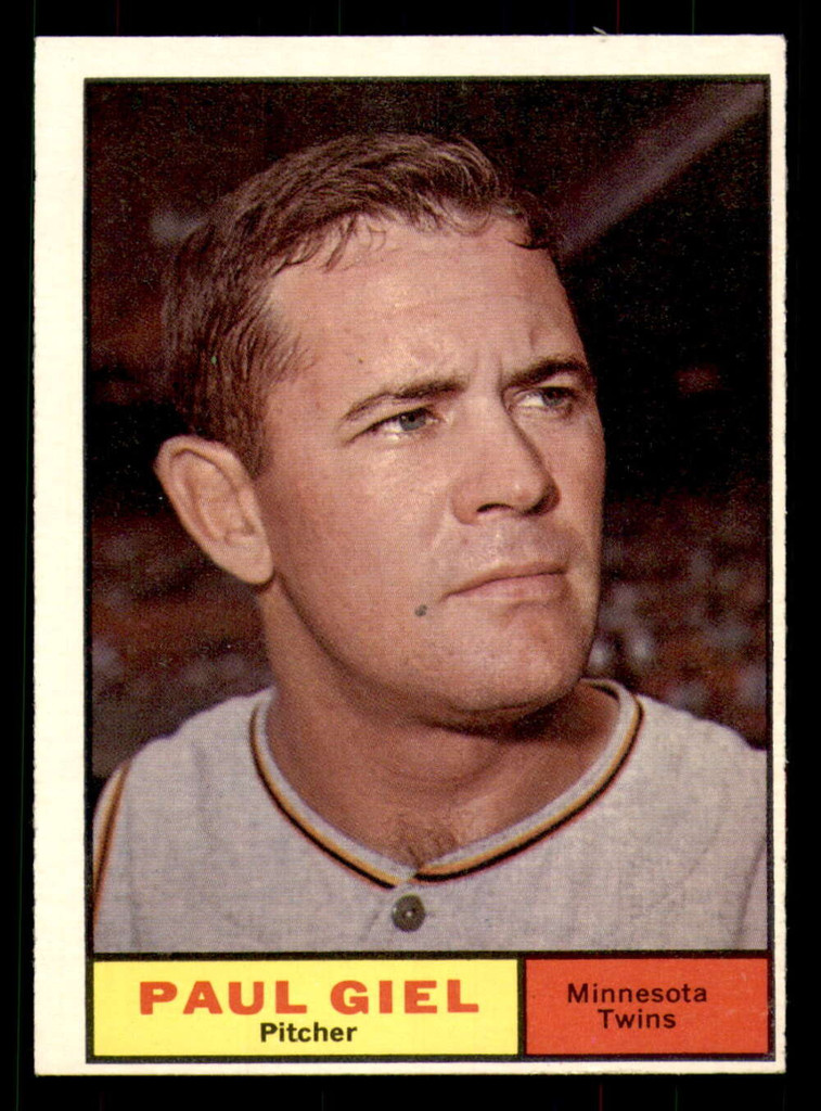 1961 Topps #374 Paul Giel Near Mint 