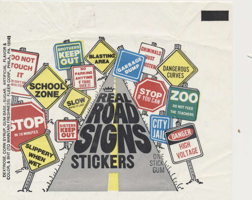 1978 Fleer Real  Road Sigbs Stickers Wrapper  #*sku34526