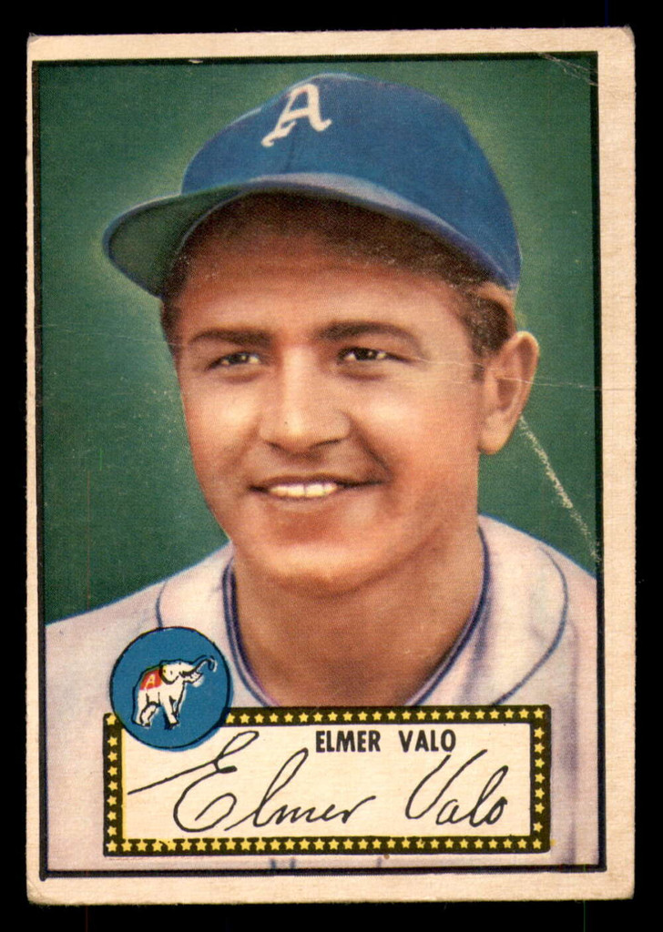 1952 Topps #34 Elmer Valo Good Red Back 