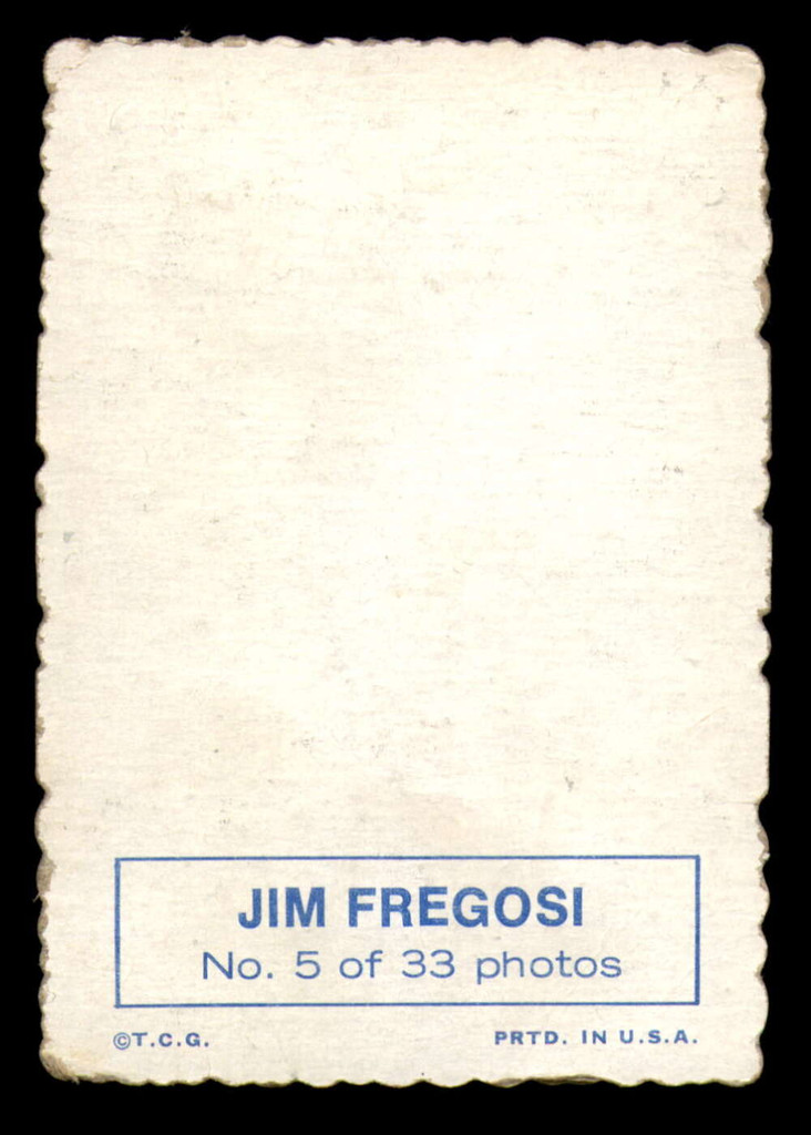 1969 Topps Deckle Edge #5 Jim Fregosi Very Good  ID: 345660