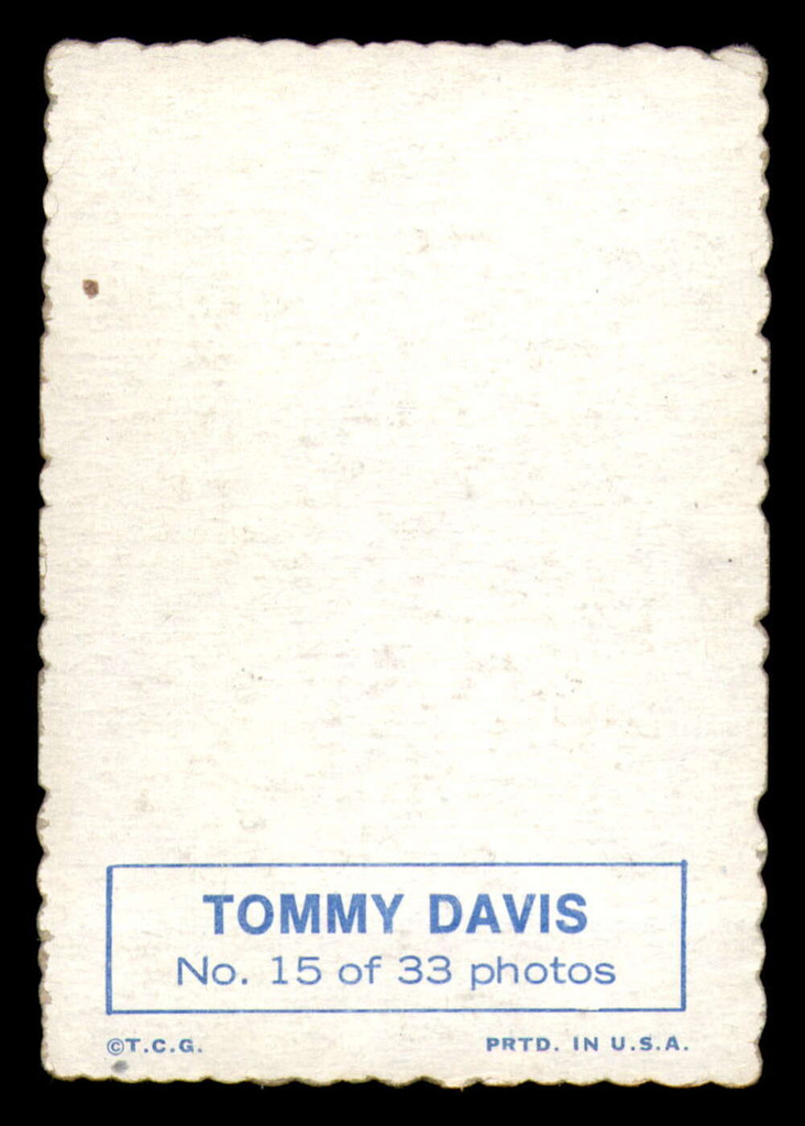 1969 Topps Deckle Edge #15 Tommy Davis Excellent  ID: 345694