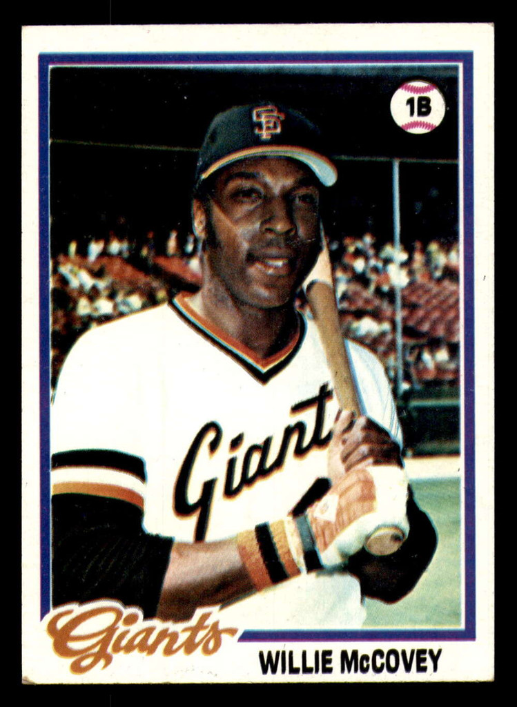 1978 Topps # 34 Willie McCovey Ex-Mint  ID: 346406