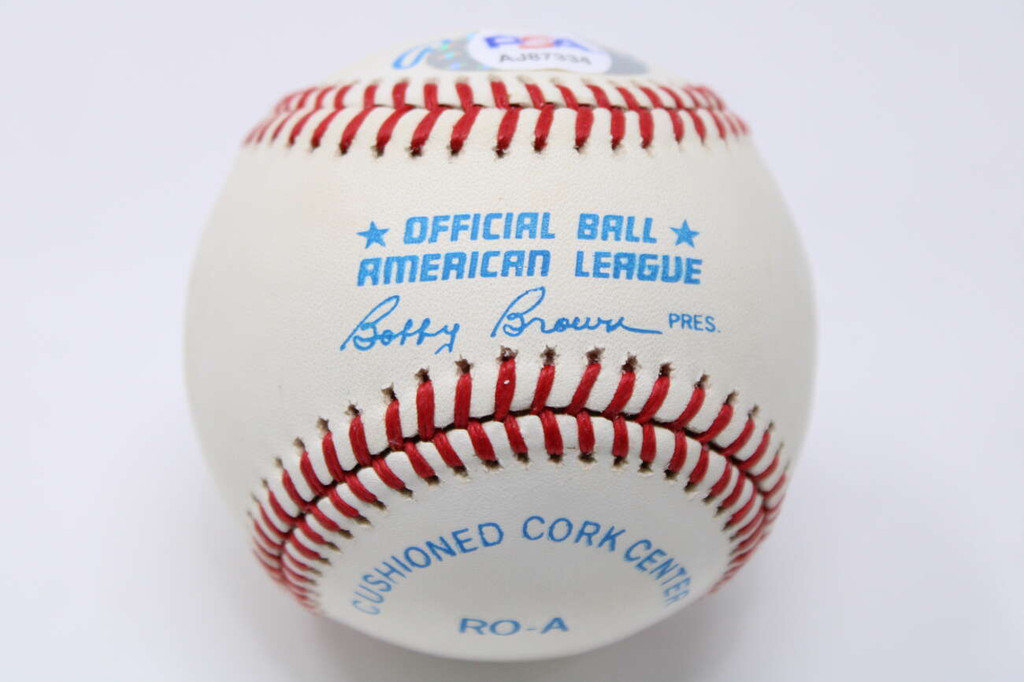 Reggie Jackson OAL Baseball Signed Auto PSA/DNA Authenticated A's Yankees ID: 347069