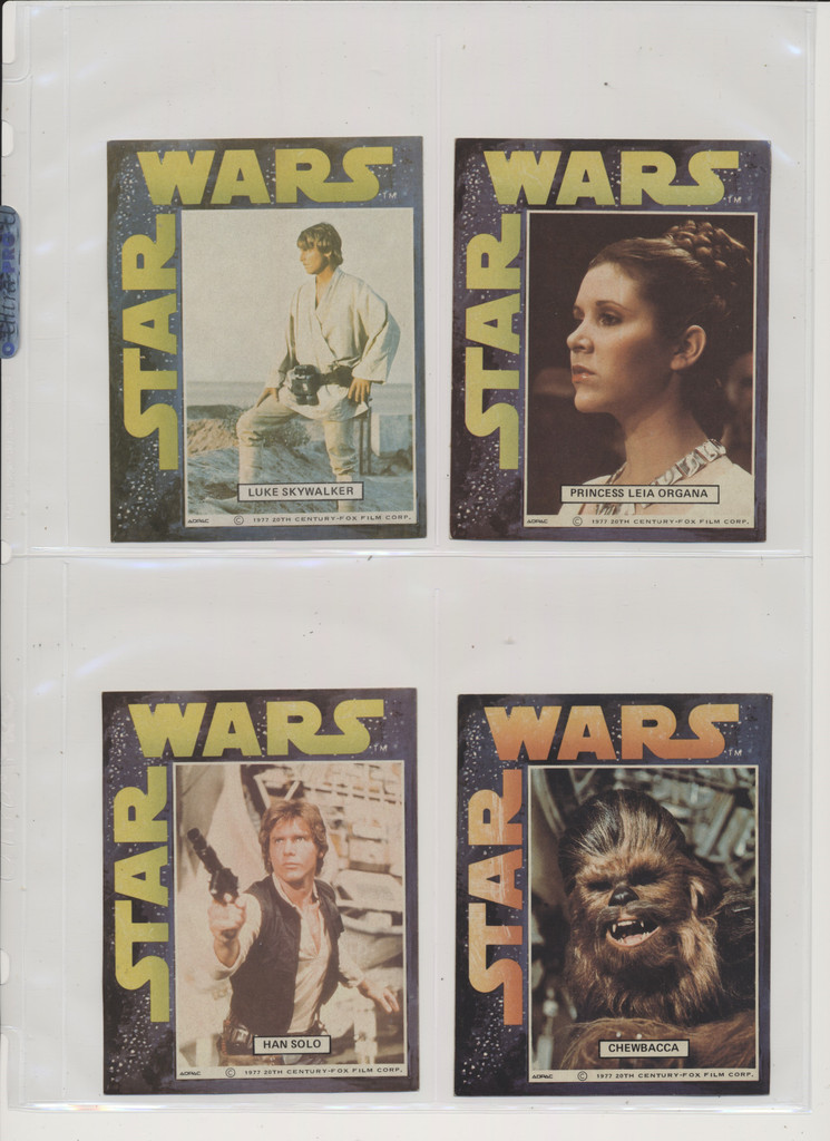 1977 General Mills (USA) Star War Stickers Episode IV: A New Hope  Lot of 8/13 (measures 4 by 3 1/4 Inches)   #*sku37158