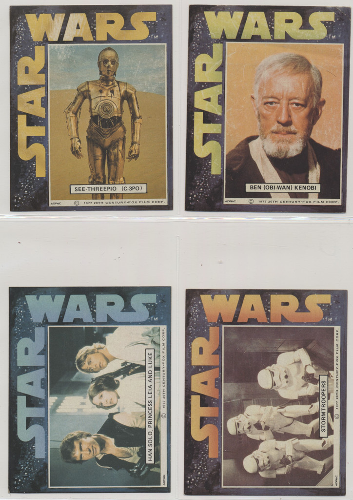 1977 General Mills (USA) Star War Stickers Episode IV: A New Hope  Lot of 8/13 (measures 4 by 3 1/4 Inches)   #*sku37158