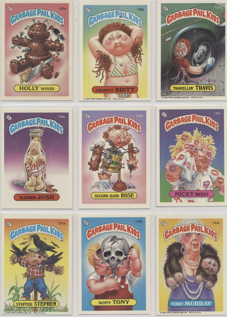 1986 Topps Garbage Pail Kids Series 4 Set 84 Lower Grade  #*