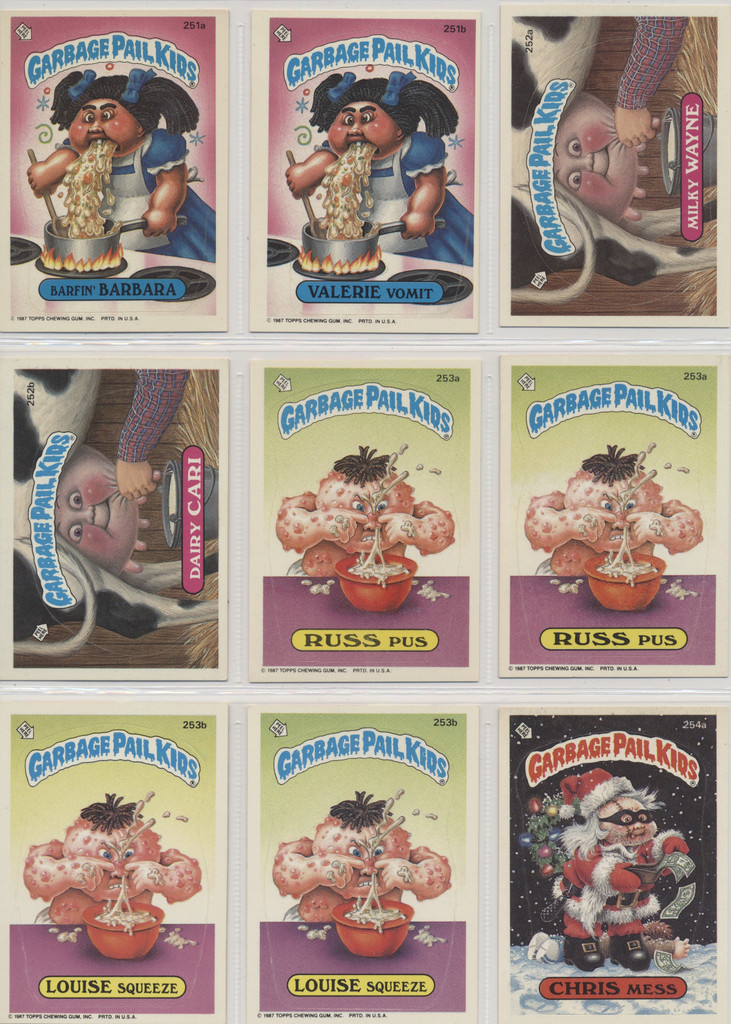 1987 Topps Garbage Pail Kids Series 7 Set 84 With Variations  #*