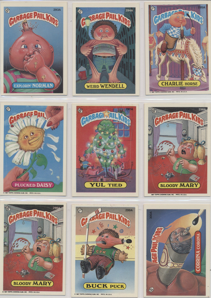 1987 Topps Garbage Pail Kids Series 8  Set 84 With 4 Variations  #*