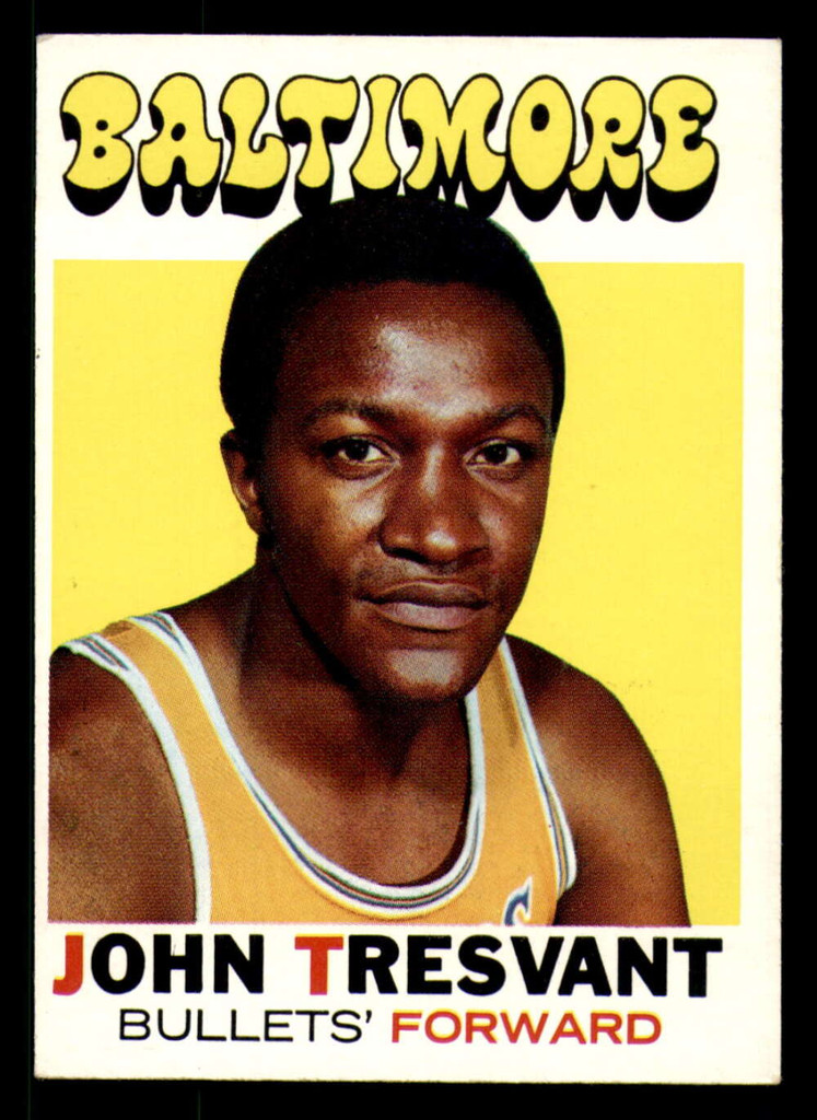 1971-72 Topps #37 John Tresvant DP Ex-Mint  ID: 350108