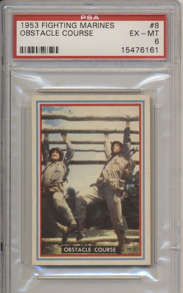 1953 Fighting Marines #8  Obstacle Course PSA 6 EX-MT  #*sku34643