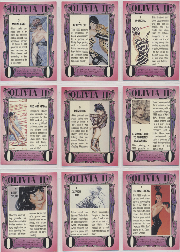 1993 Comic Images Olivia  II  Base Set 72  #*