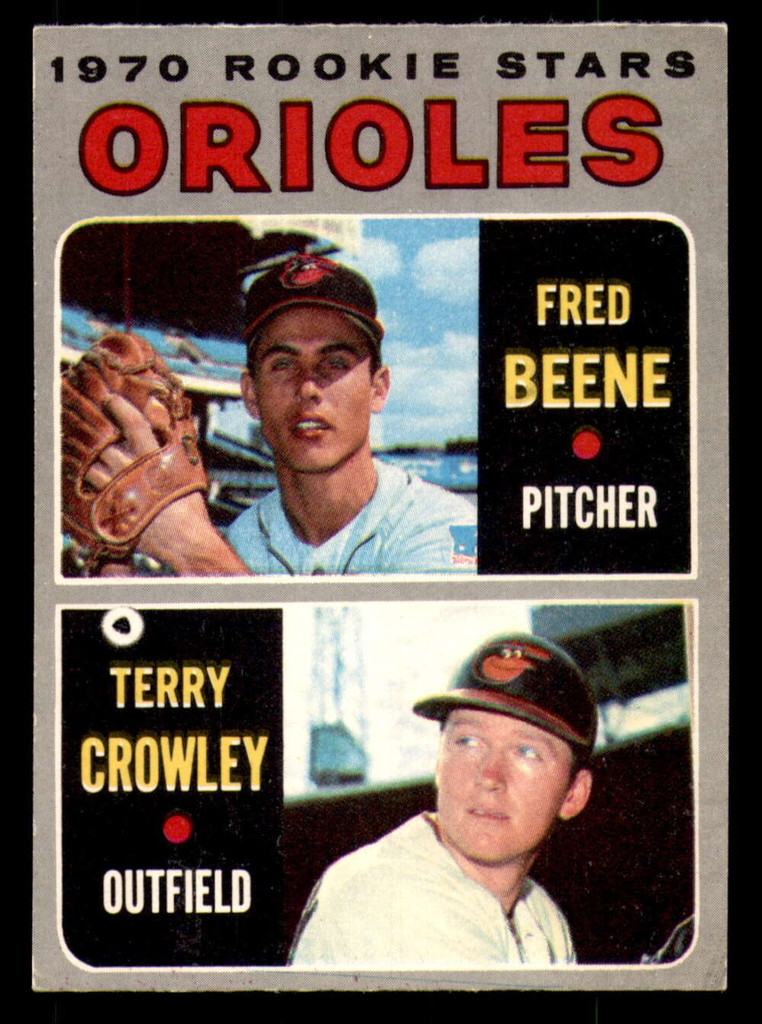 1970 O-Pee-Chee #121 Fred Beene/Terry Crowley Orioles Rookies Excellent+ RC Rookie OPC 