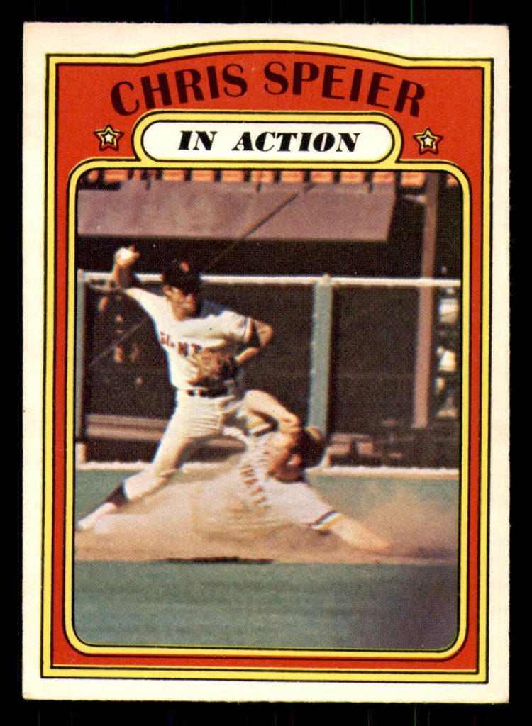 1972 O-Pee-Chee #166 Chris Speier IA Excellent+ OPC 