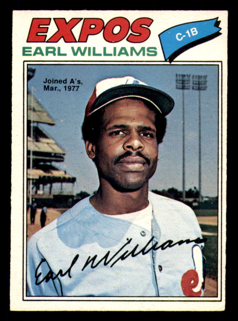 1977 O-Pee-Chee #252 Earl Williams Ex-Mint OPC 