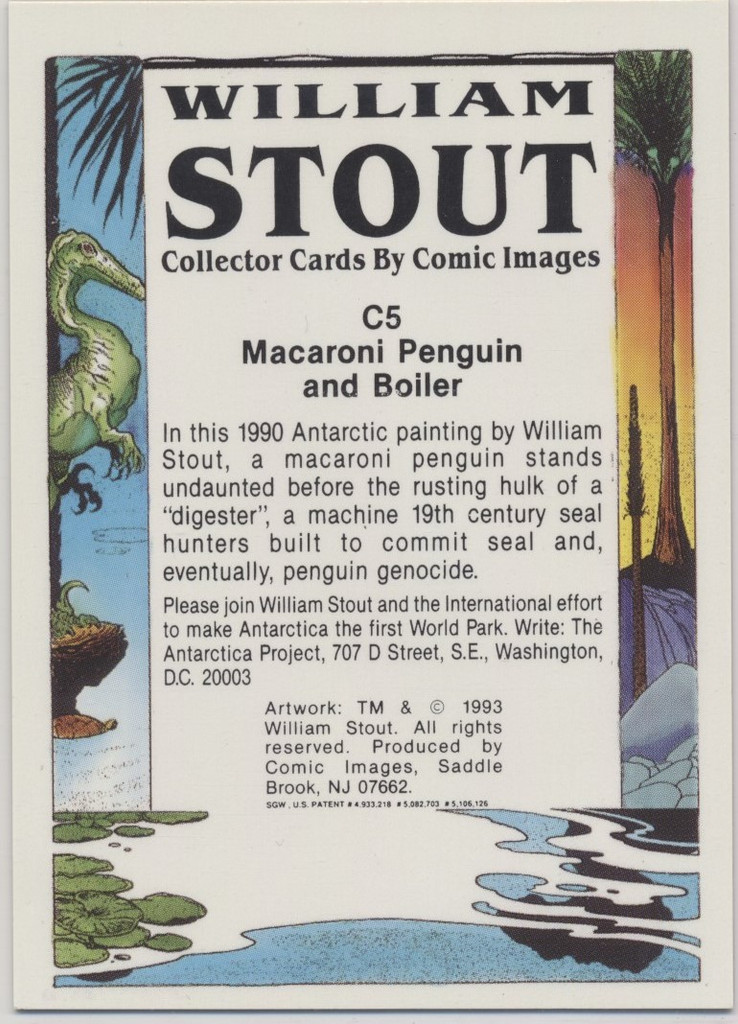 1993 Comic Image William Stout Series 1 "Chromium" C-1  #*
