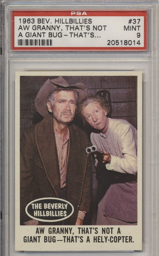 1963 Beverly Hillbillies #37 Aw Granny  PSA 9 MINT  #*