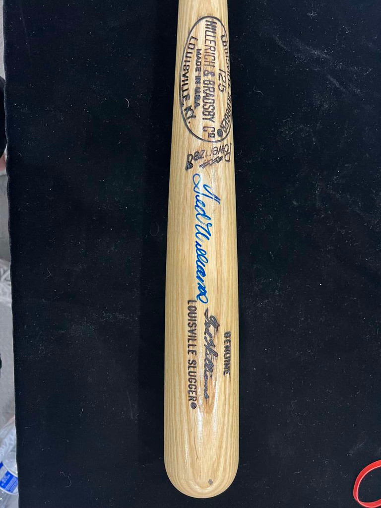 Ted Williams Bat Signed Auto PSA/DNA Authenticated Boston Red Sox