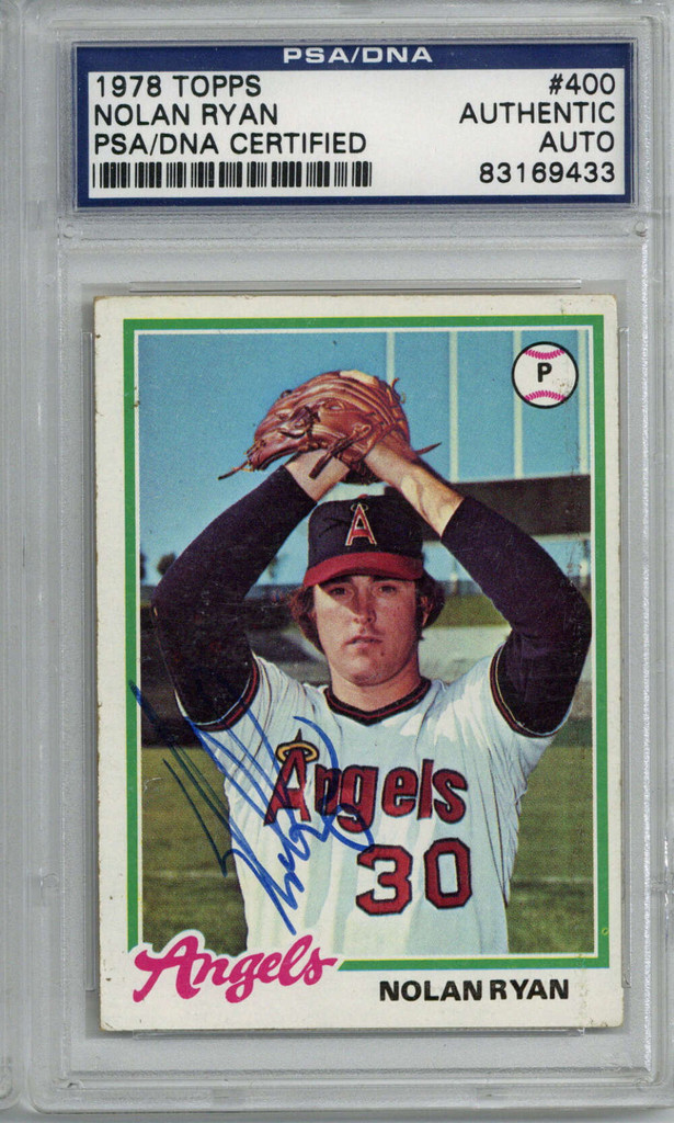 1978 Topps #400 Nolan Ryan Signed Auto PSA/DNA Angels