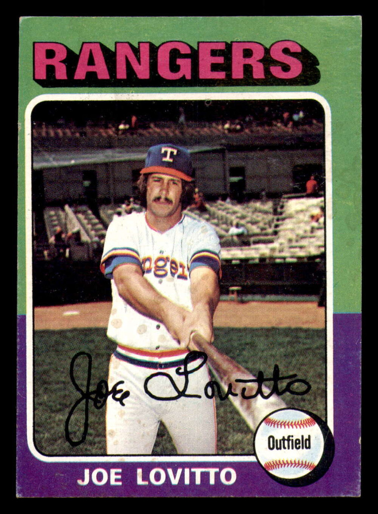 1975 Topps #36 Joe Lovitto Very Good Rangers