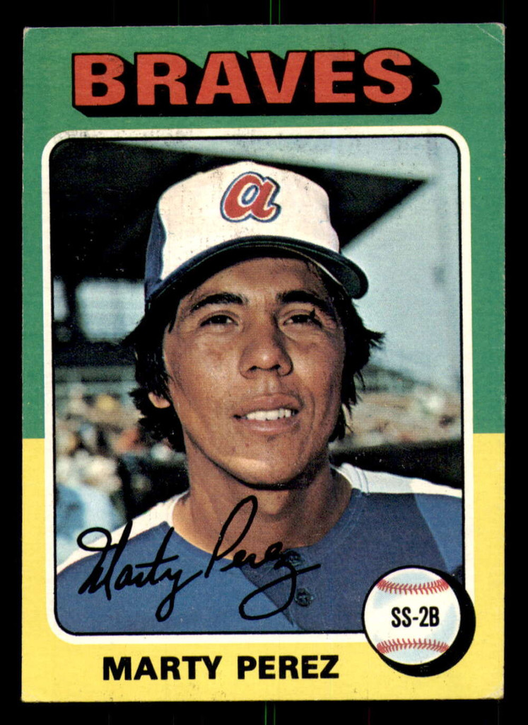 1975 Topps #499 Marty Perez Excellent+  ID: 354974