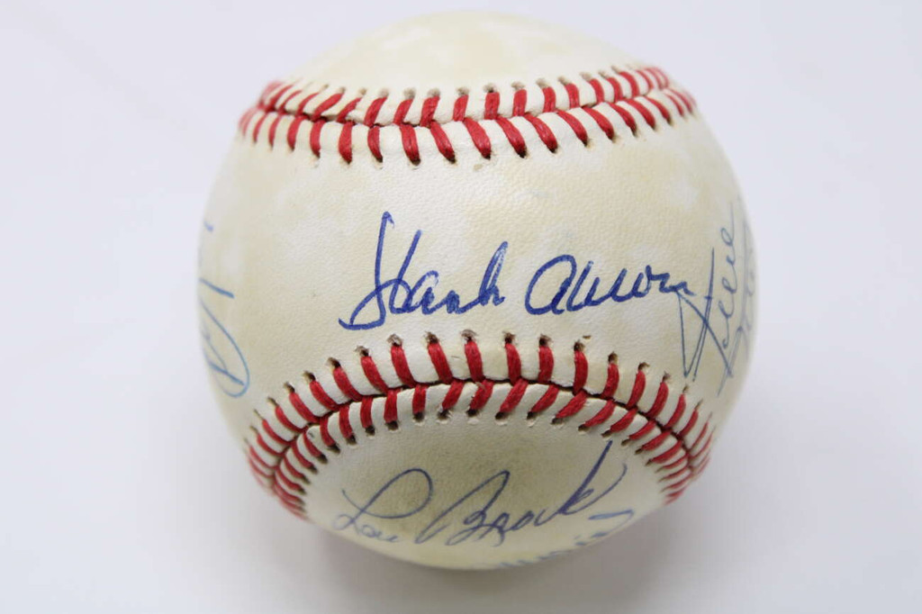 3000 Hit Club 9 Players w/ Rose, Mays, Aaron, Musial Baseball Signed Auto PSA/DNA Authenticated