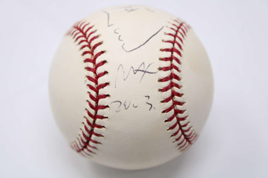 Peter Max with Drawing and inscription Baseball Signed Auto PSA/DNA Authenticated