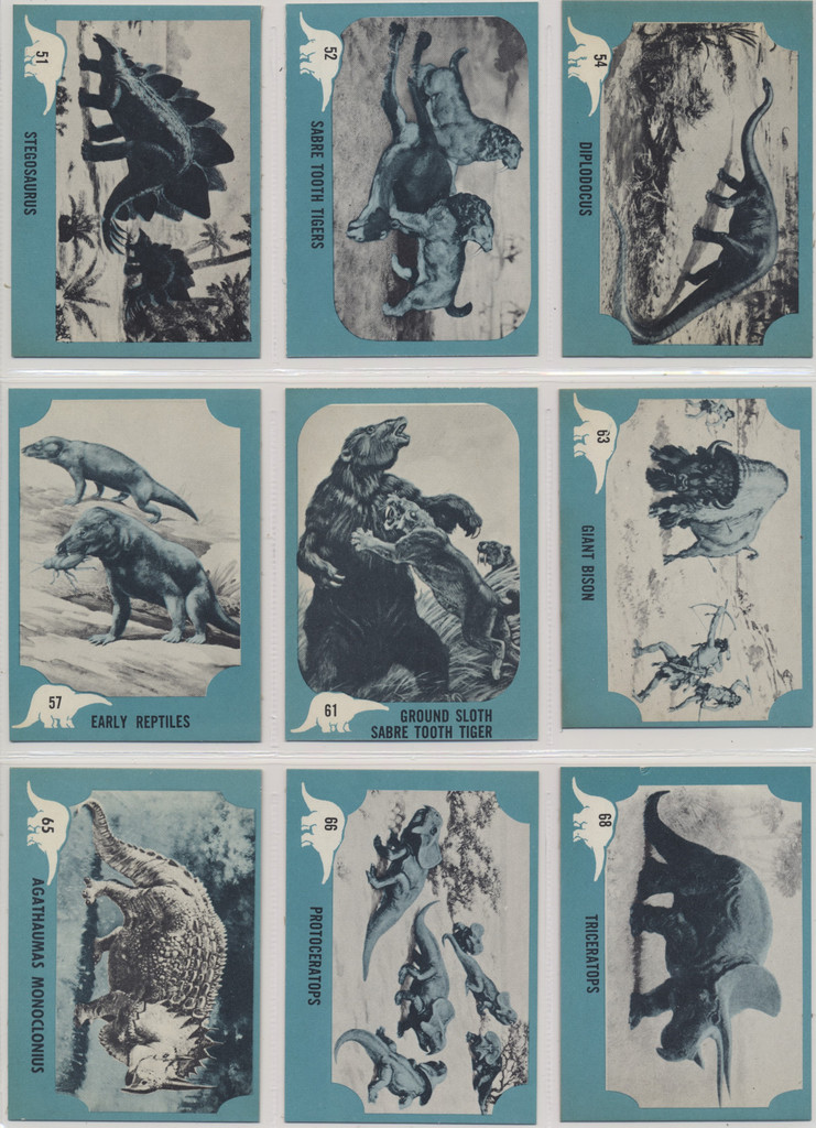 1961 Nu-Cards Dinosaurs Series 29/80  #*