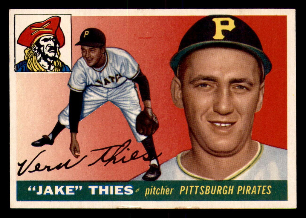 1955 Topps #12 Jake Thies UER Ex-Mint RC Rookie  ID: 357188
