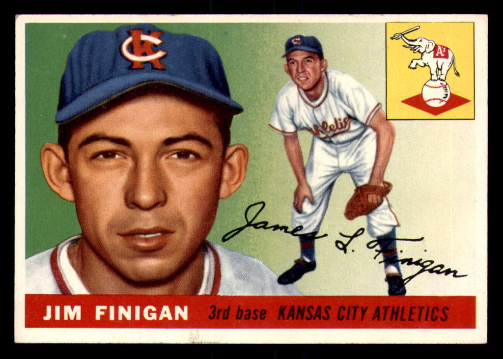 1955 Topps #14 Jim Finigan Ex-Mint RC Rookie  ID: 357190