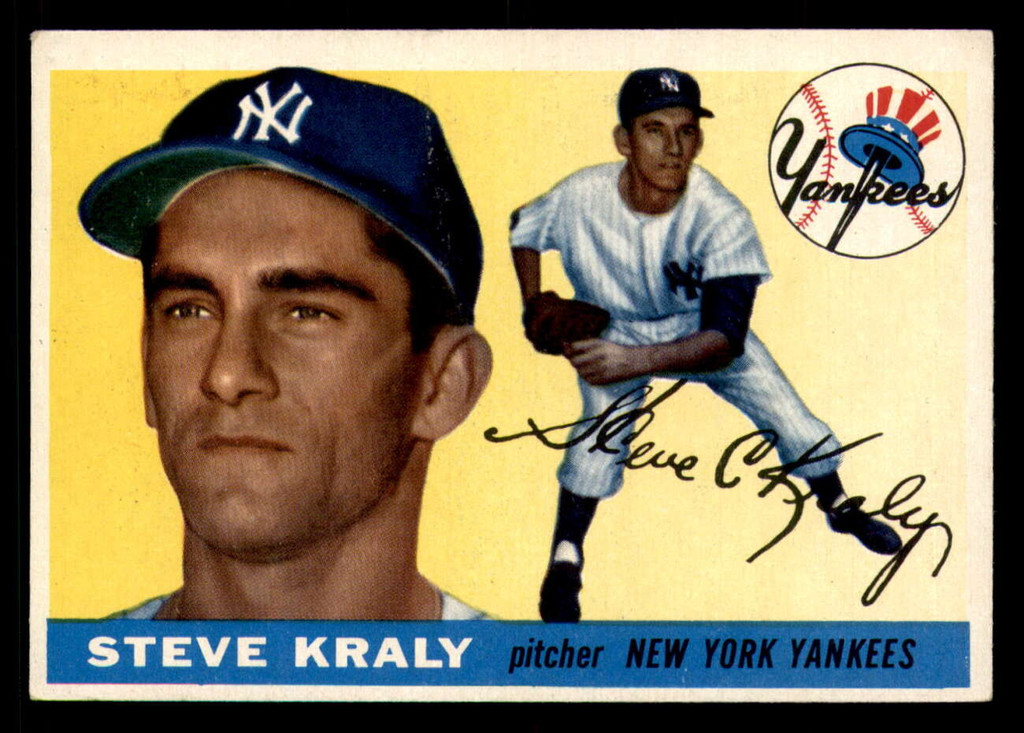 1955 Topps #139 Steve Kraly UER Excellent+ RC Rookie 