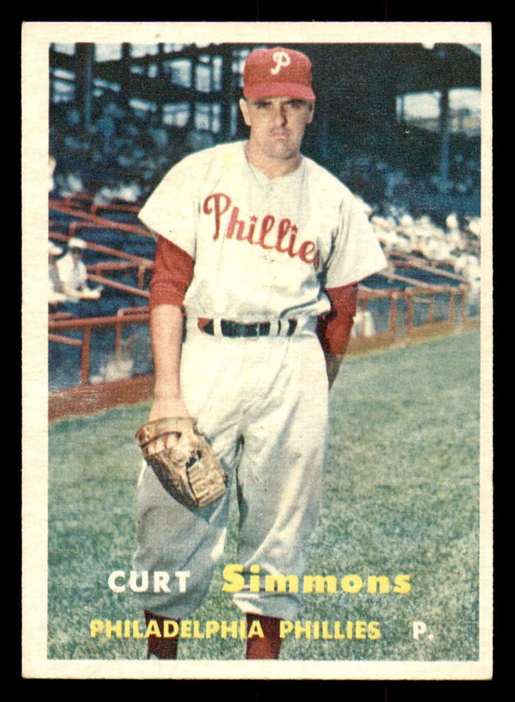 1957 Topps #158 Curt Simmons Ex-Mint  ID: 357491