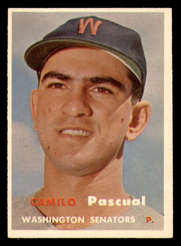 1957 Topps #211 Camilo Pascual Near Mint 