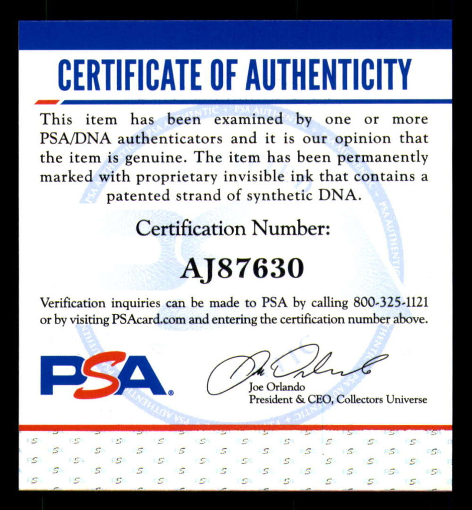Joe Perry 8 x 10 Photo Signed Auto PSA/DNA COA Baltimore Colts HOF