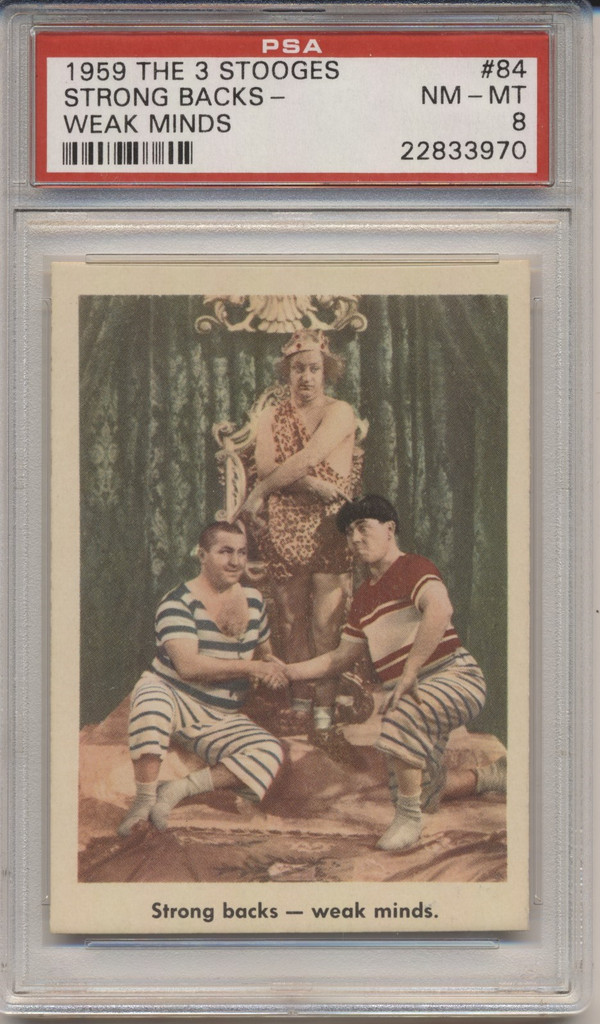 1959  The Three Stooges #84  Strong Backs...  PSA 8 NM-MT  #*