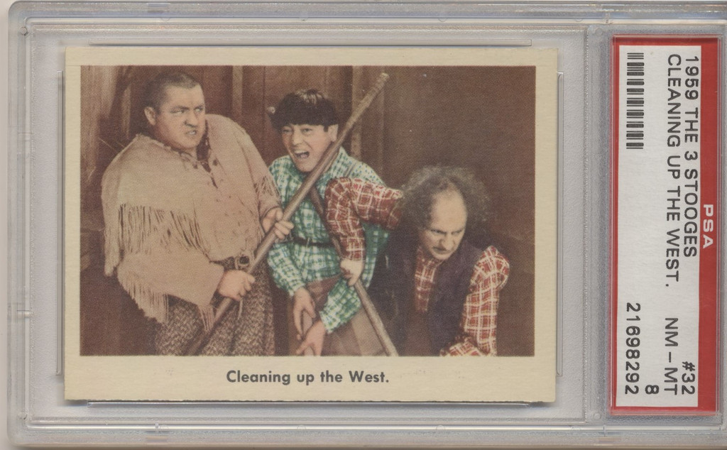 1959  The Three Stooges #32 Cleaning Up The West  PSA 8 NM-MT  #*