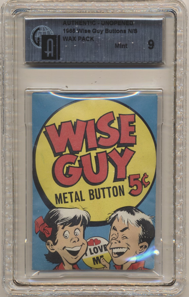 1965 Topps Wise Gut Metal Button 5 Cents Unopened  GAI 9 MINT  #*