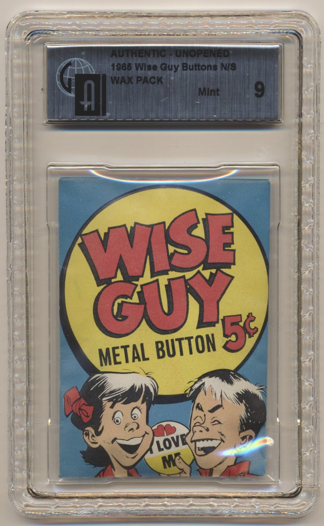1965 Topps Wise Guy Metal Button 5 Cents Unopened  GAI 9 MINT  #*sku35052w