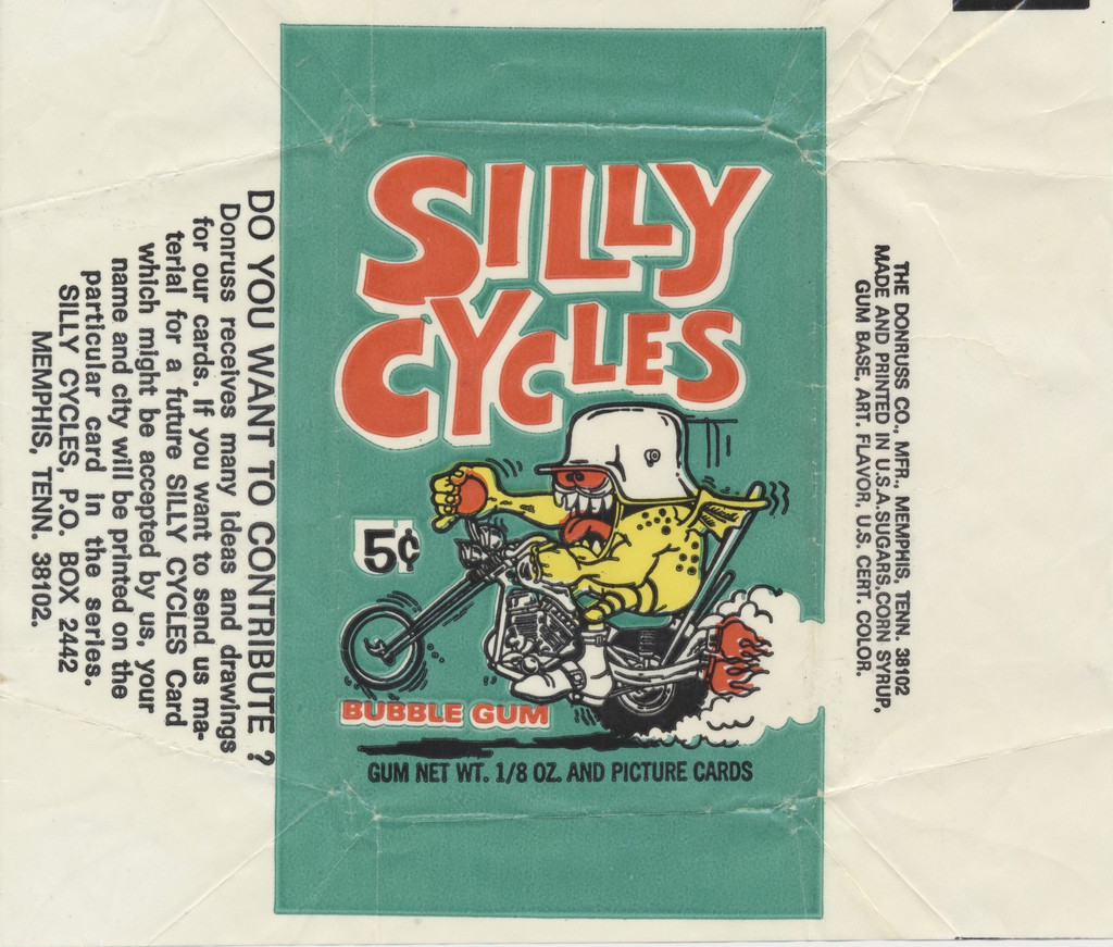 1970 Donruss  Silly Cycles  5 Cents Wrapper  #*sku35085