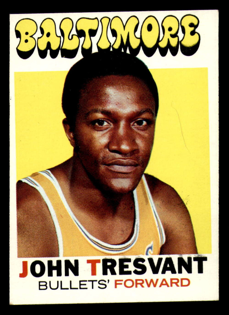 1971-72 Topps #37 John Tresvant DP Ex-Mint  ID: 363259